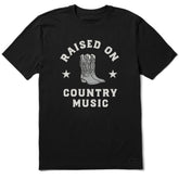 Men's Raised on Country Music Short Sleeve Tee