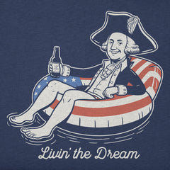 Men's Livin' the Dream George Washington Short Sleeve Tee