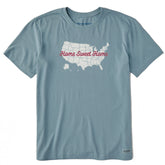 Men's Home Sweet Home USA Short Sleeve Crusher Tee