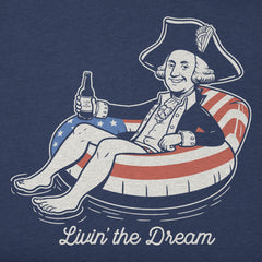 Men's Livin' the Dream George Washington Short Sleeve Tee