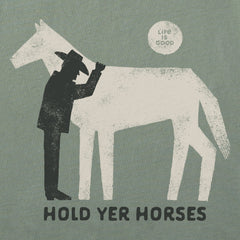 Women's Hold Yer Horses Cowboy Short Sleeve Crusher Tee