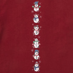 Kids Cute Snowmen Long Sleeve Crusher Tee
