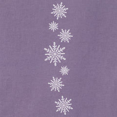Women's Contrast Snowflake Long Sleeve Crusher Vee