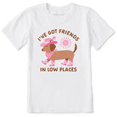 Kids Dachshund Friends Short Sleeve Crusher Tee