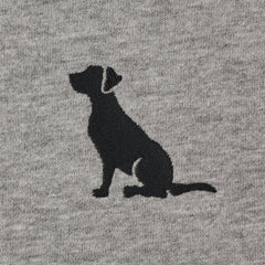Women's Embroidered Sitting Dog Short Sleeve Crusher Tee