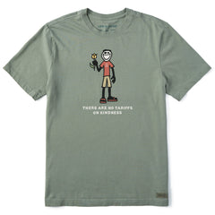 Men's No Tariffs on Kindness Jake Short Sleeve Crusher Tee