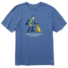 Men's No Tariffs on Kindness Jake n Rocket Short Sleeve Crusher Tee