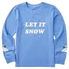 Kids Willie Let it Snow Long Sleeve Crusher Tee
