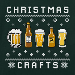 Men's Ugly Sweater Christmas Crafts Long Sleeve Crusher Tee