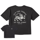 Women's It's the Thrill of the Fight Short Sleeve Crusher Boxy Tee