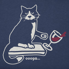 Men's Oops Cat Short Sleeve Crusher Tee