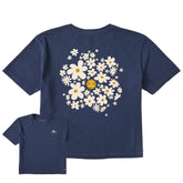 Women's Daisy Splash Short Sleeve Crusher Boxy Tee