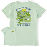 Women's Country Roads Take Me Home Short Sleeve Crusher Tee