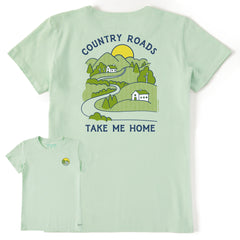 Women's Country Roads Take Me Home Short Sleeve Crusher Tee