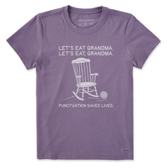 Women's Let's Eat Grandma Short Sleeve Crusher Tee