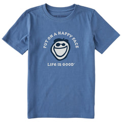 Kids Put On a Happy Face Jake Short Sleeve Crusher Tee