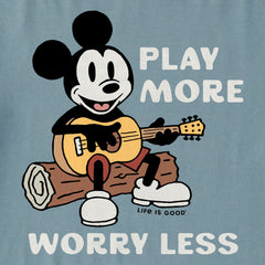 Men's Play More Worry Less Willie Short Sleeve Crusher Tee