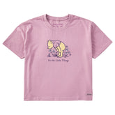 Women's It's the Little Things Winnie Short Sleeve Crusher Boxy Tee