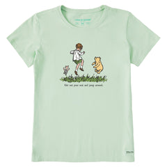 Women's Get Out Your Seat and Jump Around Short Sleeve Crusher Tee