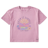 Women's Keep It Simple Sun Short Sleeve Crusher Boxy Tee