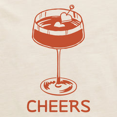 Women's Cheers Cocktail Short Sleeve Crusher Tee