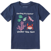 Kids Darling It's Better Under the Sea Short Sleeve Crusher Tee