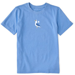 Kids Cool Seagull Short Sleeve Crusher Tee