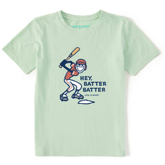 Kids Hey Batter Batter Short Sleeve Crusher Tee