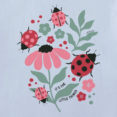 Women's It's the Little Ladybug Things Short Sleeve Crusher Tee