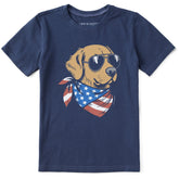 Kids Golden Patriot Short Sleeve Crusher Tee