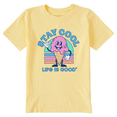 Kids Stay Cool Ice Cream Cone Short Sleeve Crusher Tee