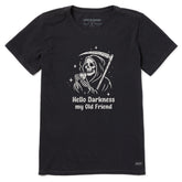 Women's Hello Darkness My Old Friend Grim Short Sleeve Tee