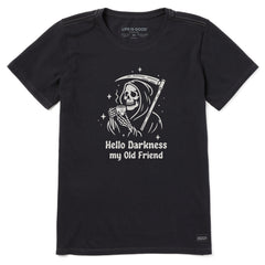 Women's Hello Darkness My Old Friend Grim Short Sleeve Tee