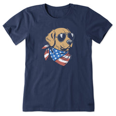 Women's Golden Patriot Short Sleeve Tee