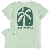 Women's Keep it Simple Lone Palm Short Sleeve Crusher Tee