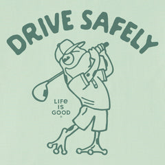 Women's Drive Safely Frog Golf Short Sleeve Crusher Tee