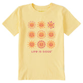 Kids Sun Grid Short Sleeve Crusher Tee