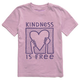 Kids Kindness is Free Heart Short Sleeve Crusher Tee
