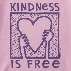Kids Kindness is Free Heart Short Sleeve Crusher Tee
