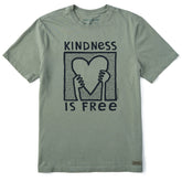 Men's Kindness is Free Heart Short Sleeve Tee