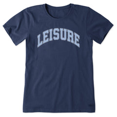Women's Leisure Atheltic Arch Short Sleeve Tee