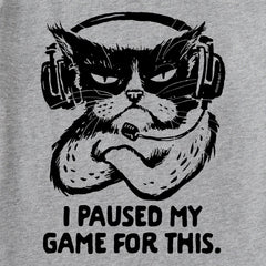 Kids I Paused My Game For This Short Sleeve Crusher Tee