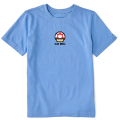 Kids Go Big Mushroom Short Sleeve Crusher Tee