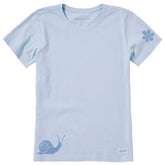Women's Happy Snail Short Sleeve Crusher Tee