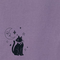 Women's Cat & Moon Short Sleeve Crusher Tee