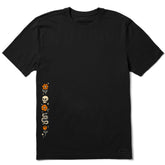 Men's Skull & Snake Flowers Short Sleeve Crusher Tee