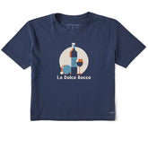 Women's La Dolce Bocce Short Sleeve Crusher Boxy Tee