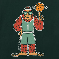 Kids Hoopin' Bigfoot Short Sleeve Crusher Tee