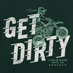 Kids Get Dirty Motorbike Short Sleeve Crusher Tee