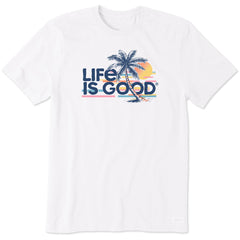Men's Retro Palm Beach Short Sleeve Crusher Tee